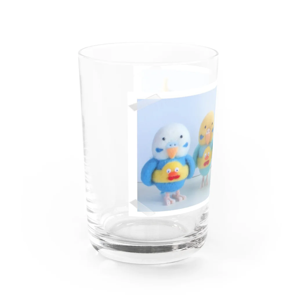 un-petit-pas-ninjinのエア海水浴インコ！ Water Glass :left
