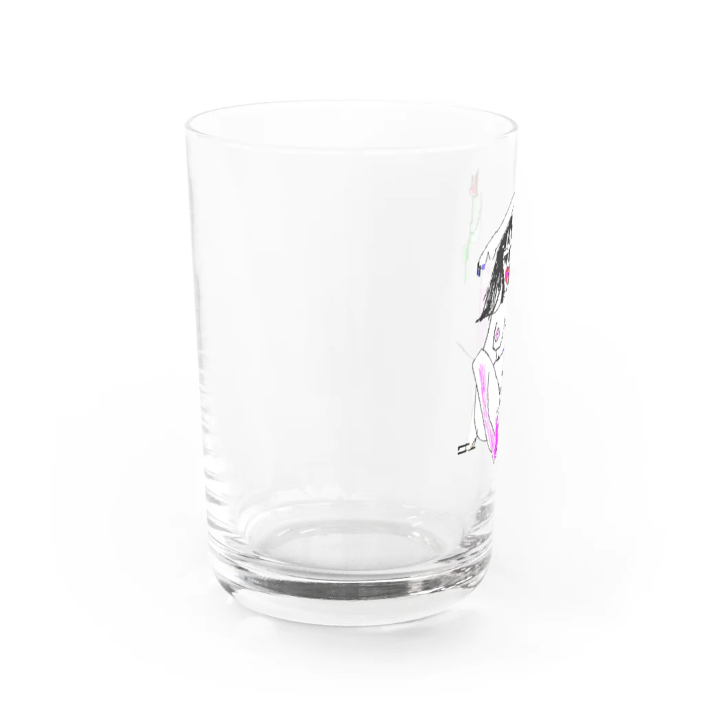 ナナコ・ザ・マテリアルのワキ染めガール Water Glass :left