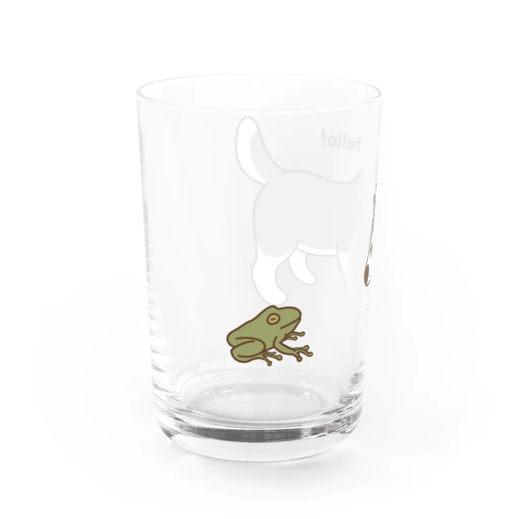  HUS×HUSのかえるさんこんにちは Water Glass :left