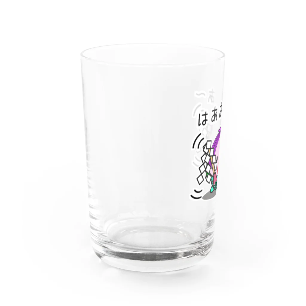 きゃぴばら倶楽部のアマビエさま【お祓い】 Water Glass :left