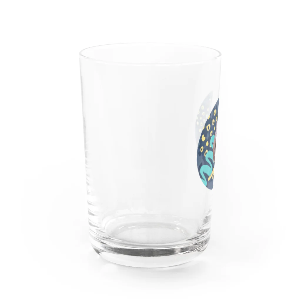 よこぴーなっつのタスマニアに住んでいるウォンバットさん Water Glass :left