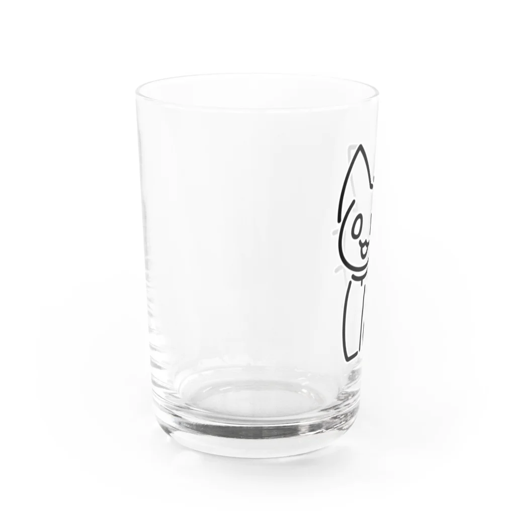 えいくらのNO CAT NO LIFE おすわり Water Glass :left