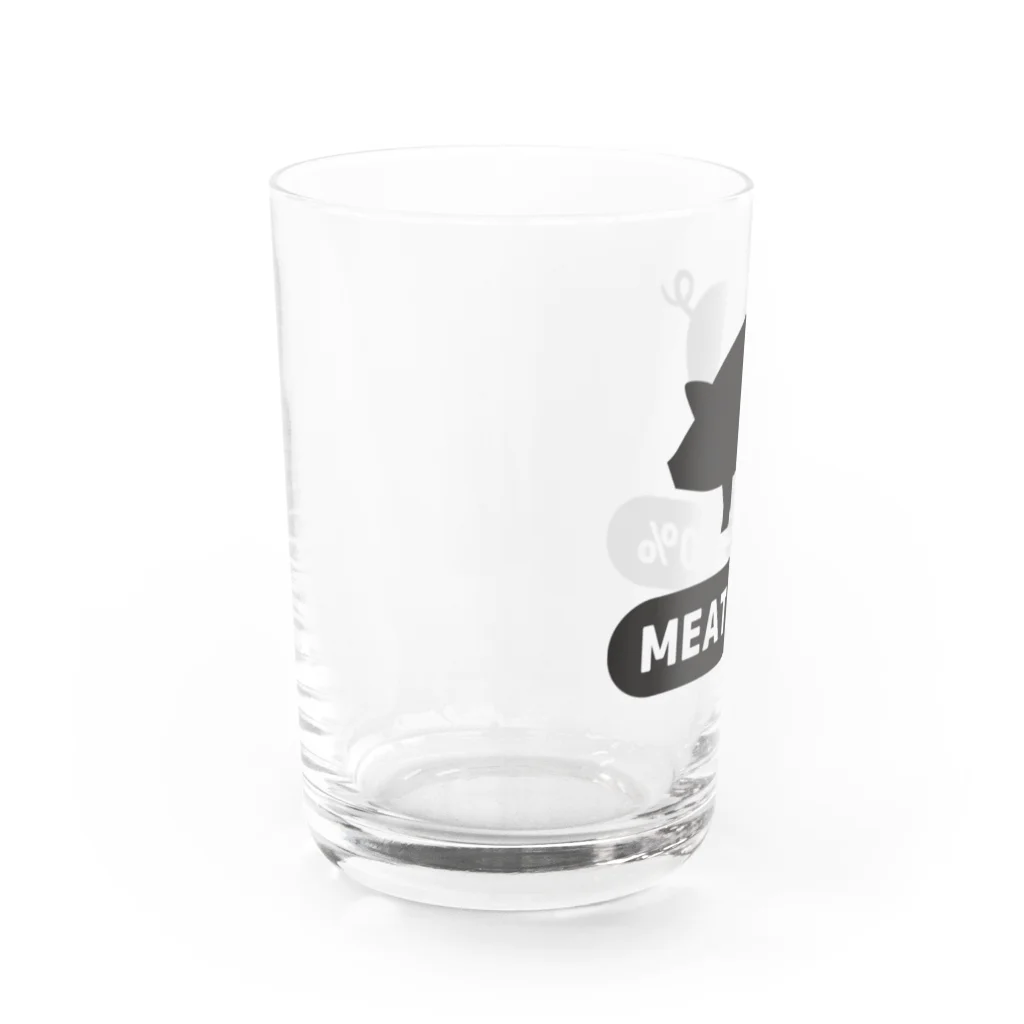 MOCOデザインのミート100％ Water Glass :left