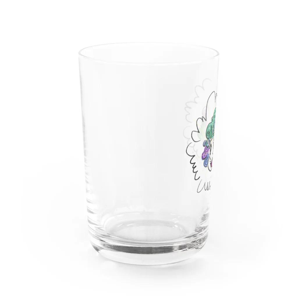 きらきら がーるずのカラフルヘアー Water Glass :left