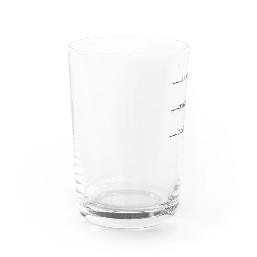 DEEEEEEEEのめもり Water Glass :left
