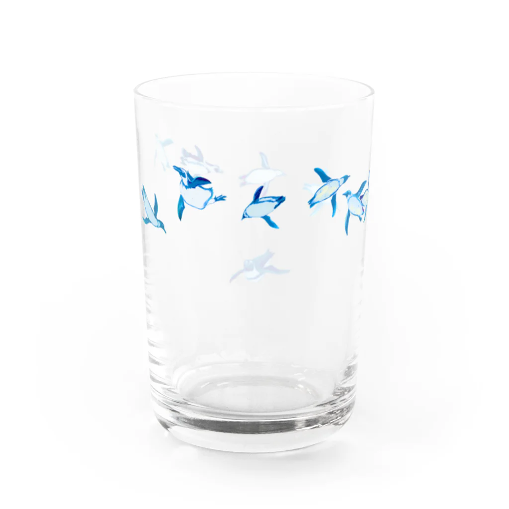 𓅪 cula 𓇽の空飛ぶペンギン Water Glass :left