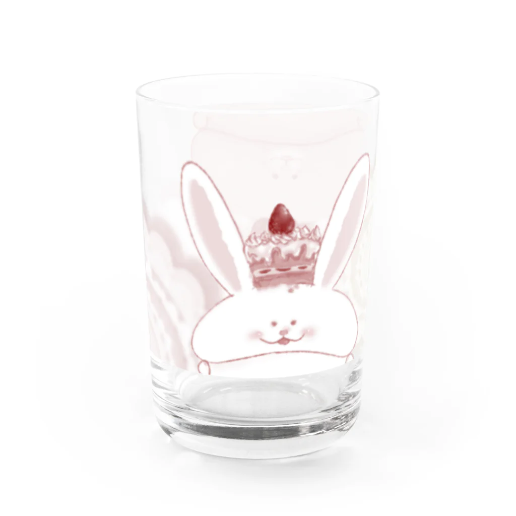 どるちぇ＊うさぎの《アンティークカラー》＊ふわあま*どるちぇうさぎ&べあ＊ Water Glass :left