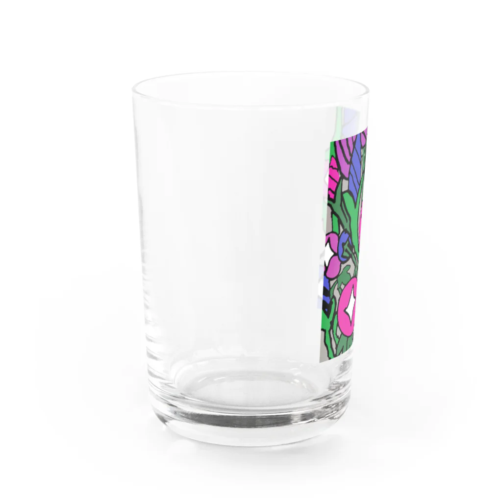 tamaccoの朝顔 Water Glass :left