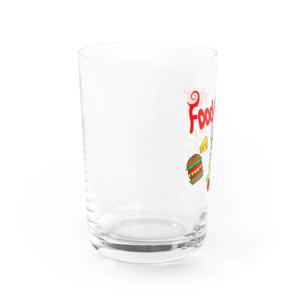 BuhiBuhiBooのフードファイター　ブヒ Water Glass :left