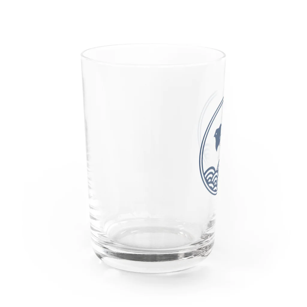 satoharuの千鳥と青海波　 Water Glass :left