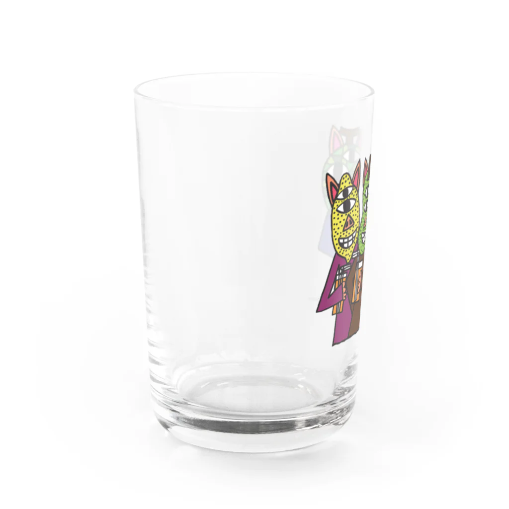 吉田圭佑アート事務所のフルーツ3匹の子豚 Water Glass :left