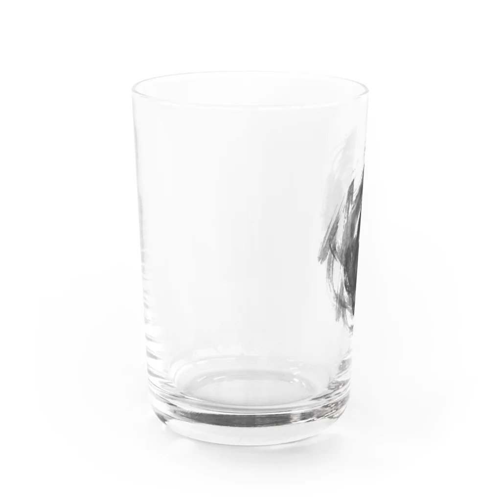 ごまのすけのGoma Team 白ゴマ Water Glass :left