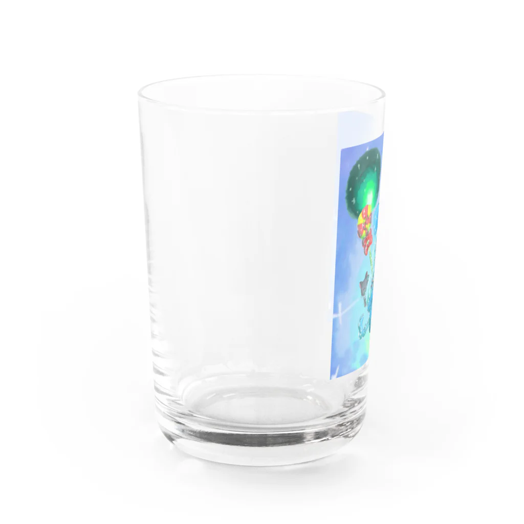miku'ꜱGallery星猫の魔法少女ゆるmiku with 使い魔にゃんズ Water Glass :left