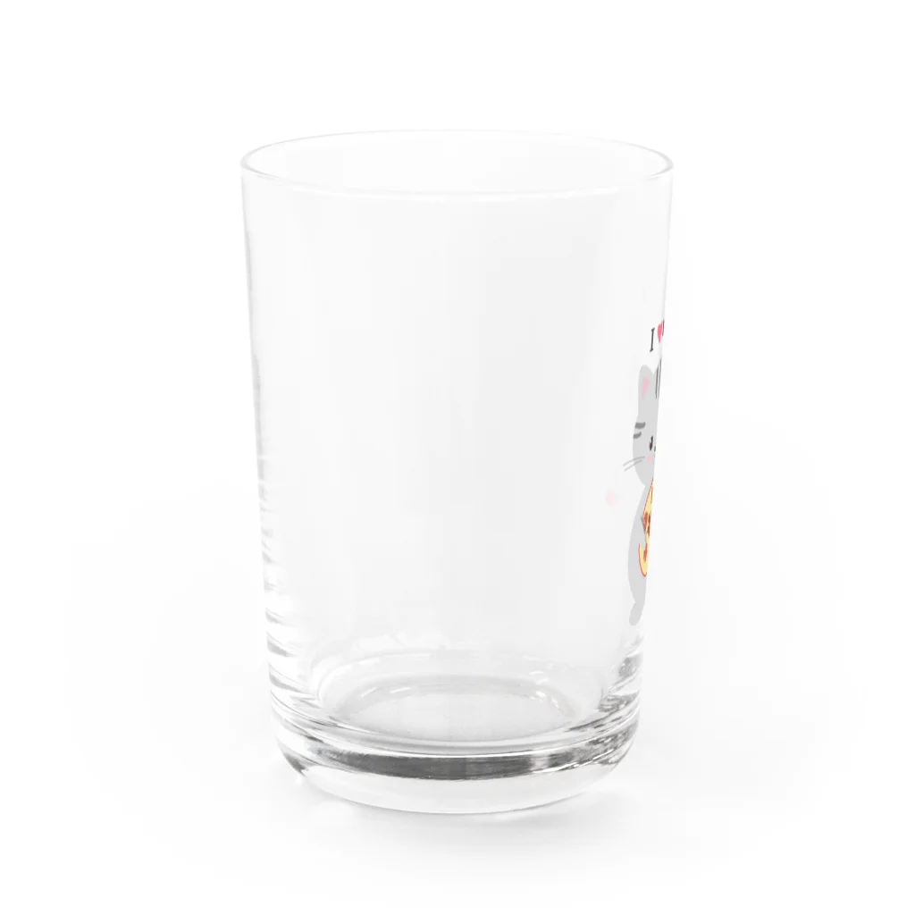 ねこの夢屋のチェリにゃん（花笠） Water Glass :left