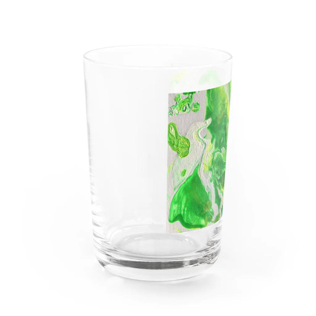猫鯵のLime Water Glass :left
