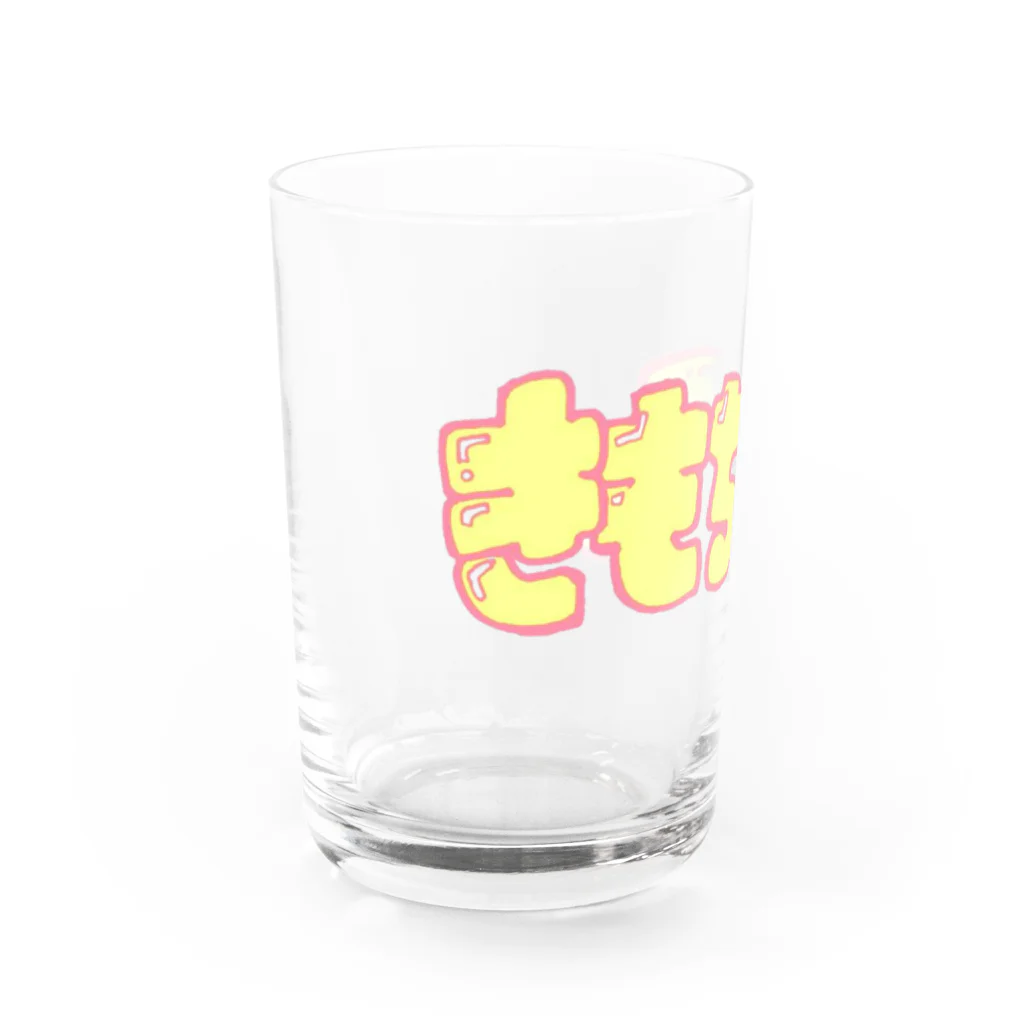 絶滅危惧種　suzuri 店のきもちＥ♡ Water Glass :left