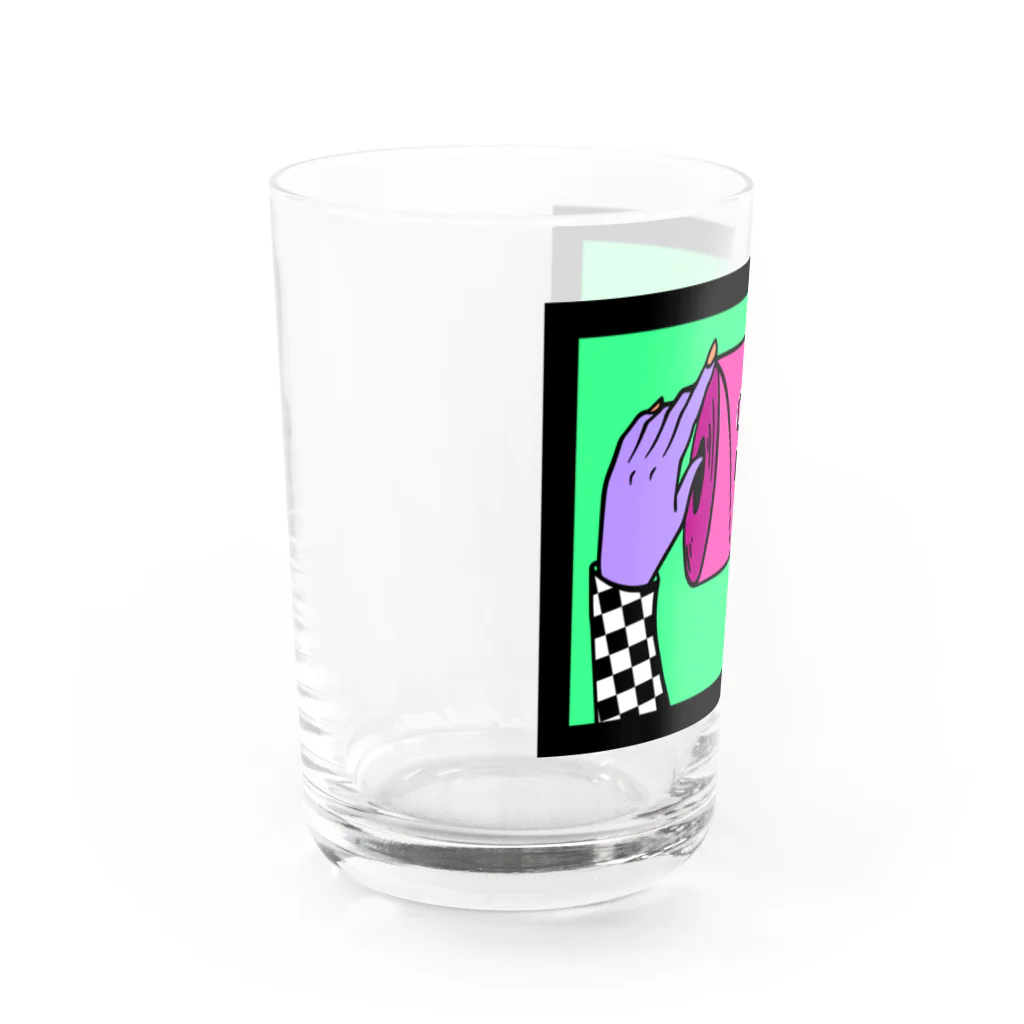 Mieko_KawasakiのCAN'T GET ENOUGH / GREEN トイレットペーパー　 Water Glass :left