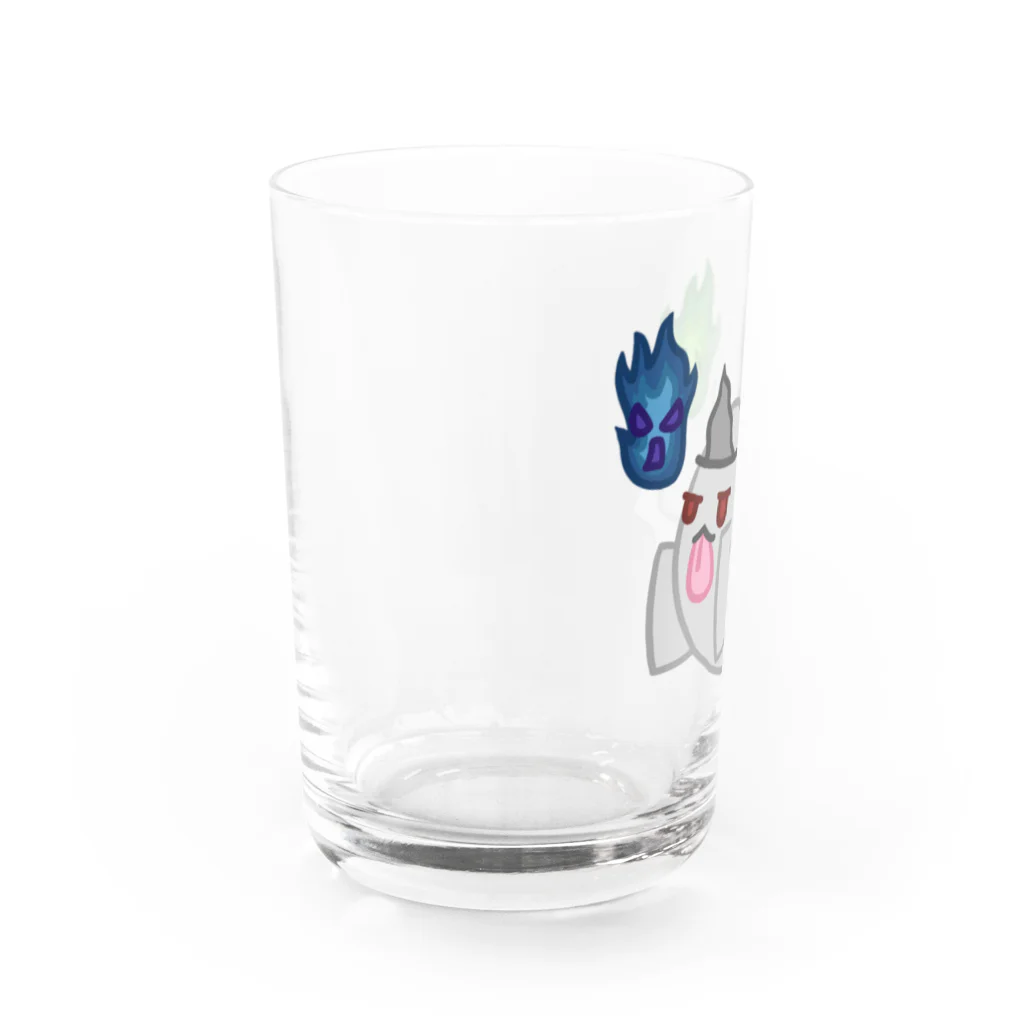 ウサネコのゾワゾワゆーれい Water Glass :left