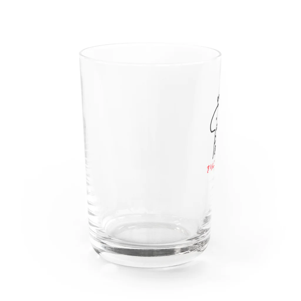 kedamamaのきりんびーる(赤) Water Glass :left