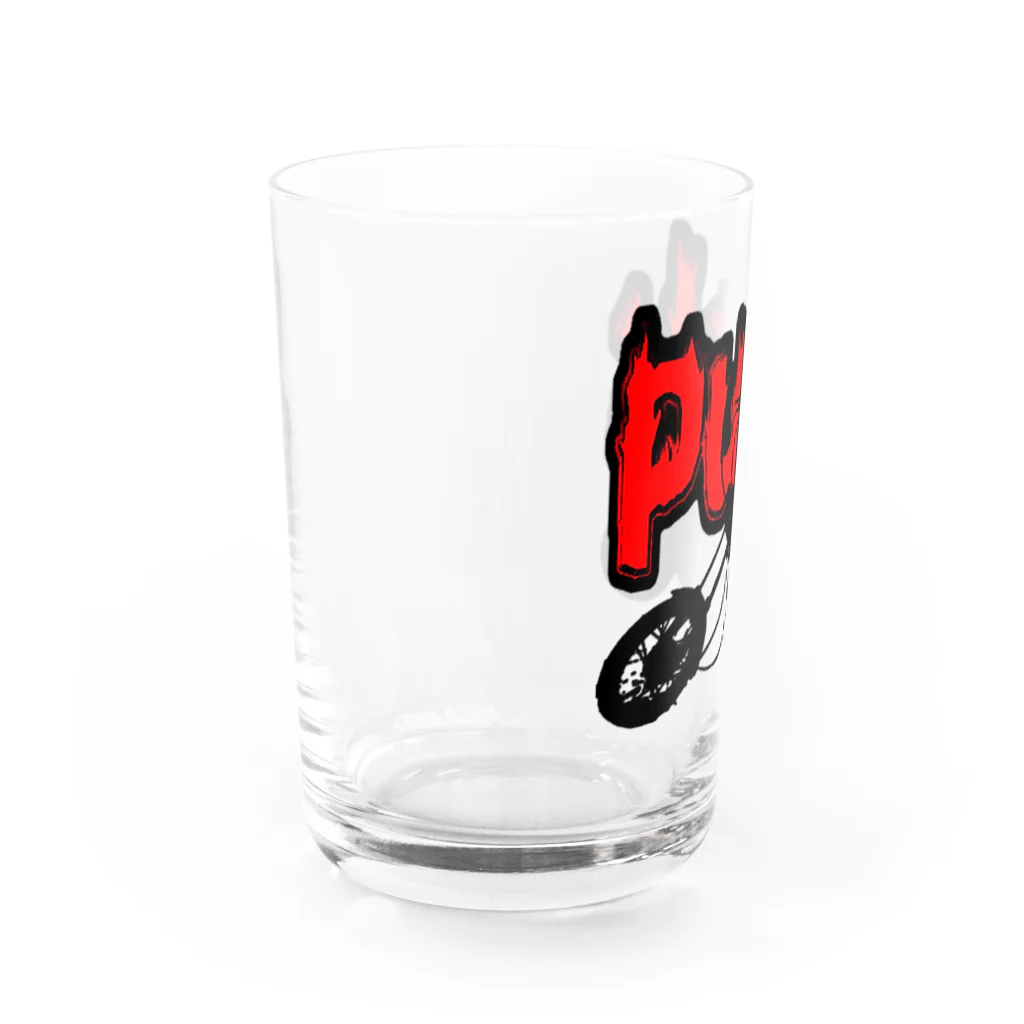 【12moonMonstarＺ】トゥエルブムーンモンスターズのパンクバイカーズ Water Glass :left