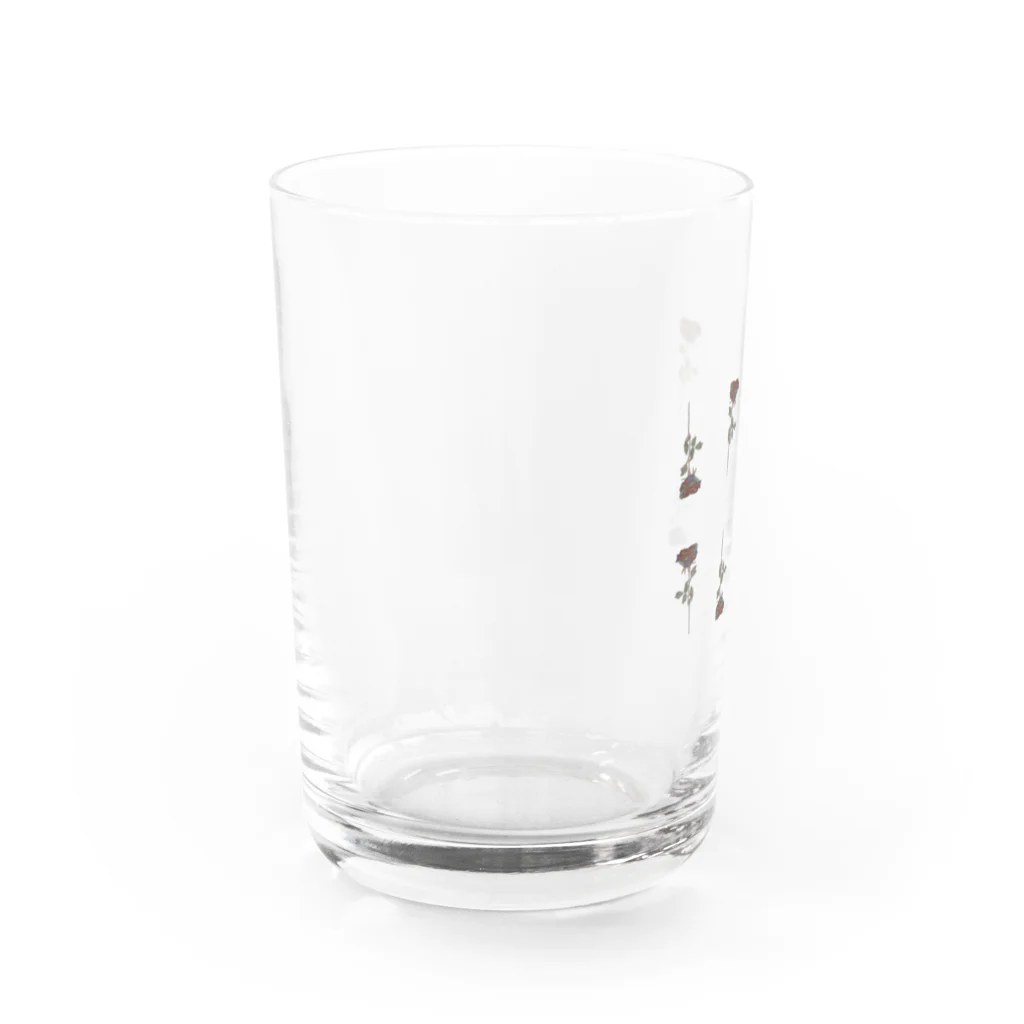 kitsuneのバラ（kitsuneのポップアートシリーズ） Water Glass :left