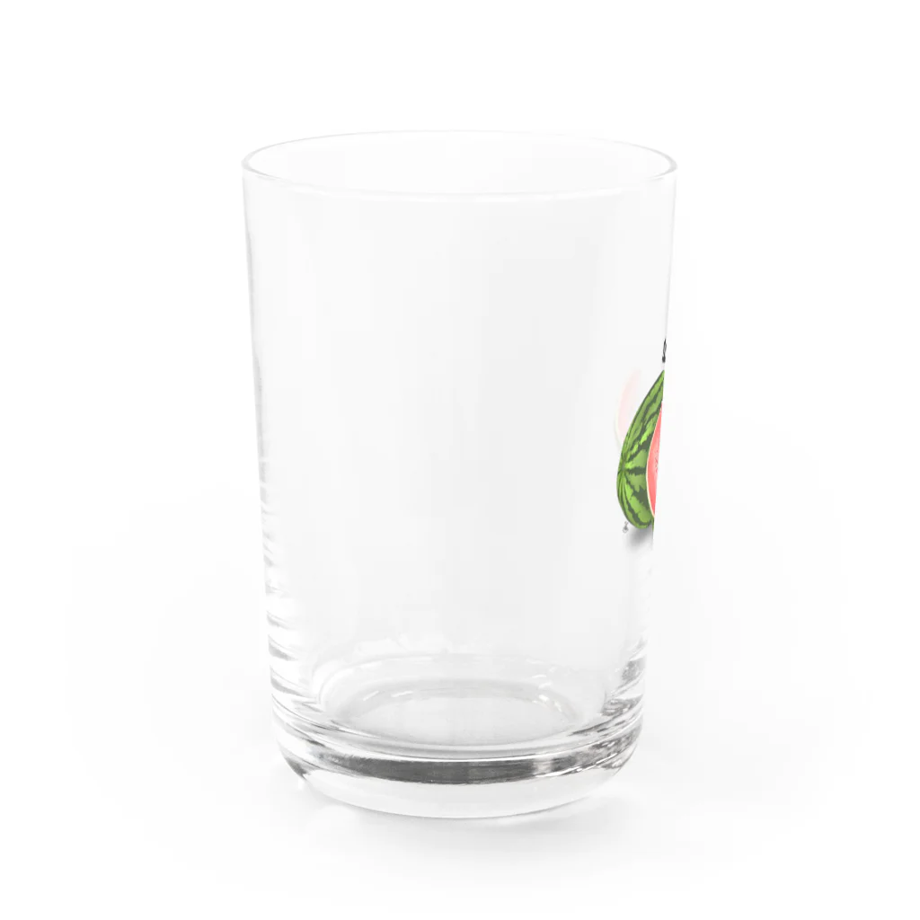 たゆたるのスイカ Water Glass :left