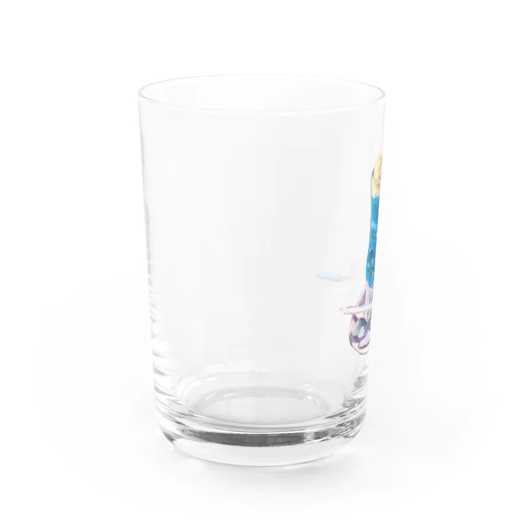 oilpastelhinaのクリームソーダ Water Glass :left