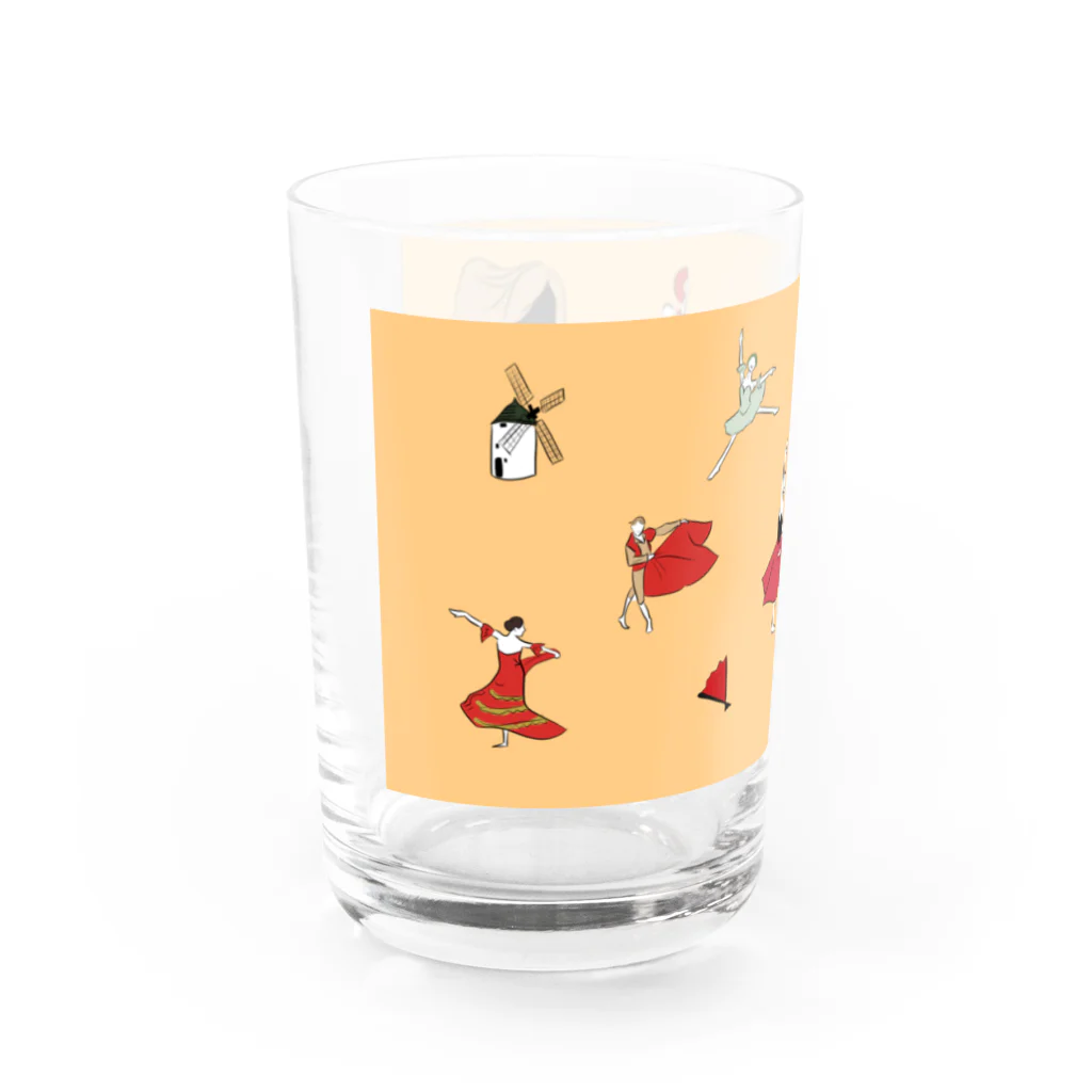 satomimitsukiのドン・キホーテ オレンジ Water Glass :left