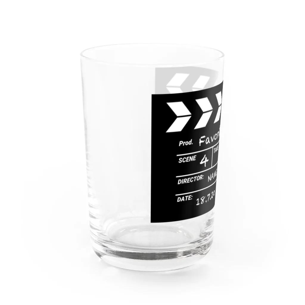 なでしこ@デザインの映画撮影 カチンコ Water Glass :left