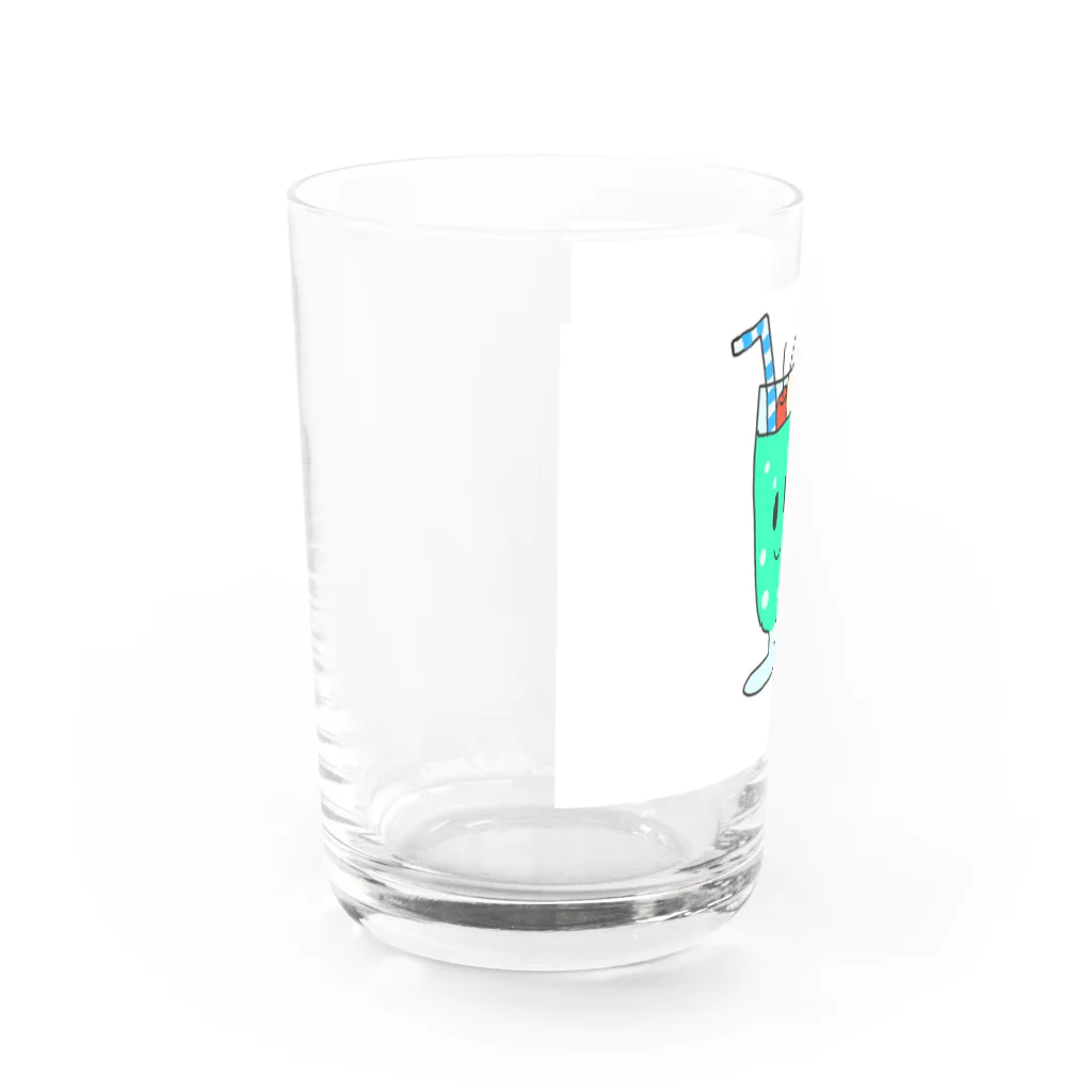 chocotto productionのクリームソーダくん Water Glass :left