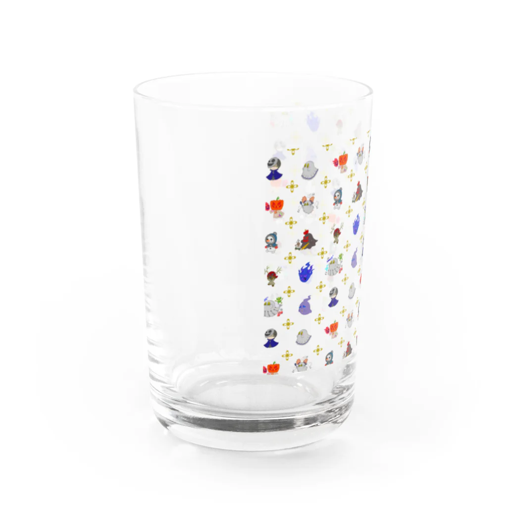 ウサネコのゾワゾワ洋ゆーれい Water Glass :left