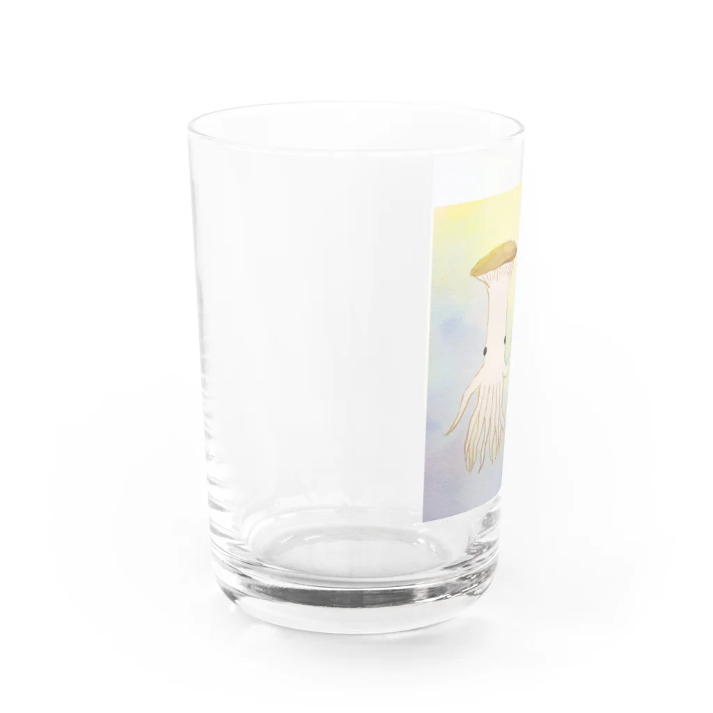 テンデンカのエリンギイカとシメジタコ Water Glass :left