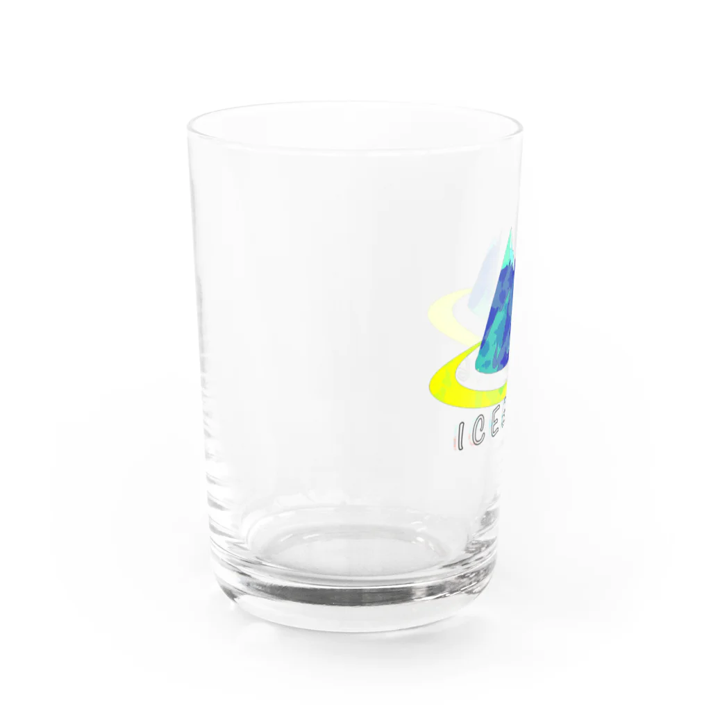 七輪と椿の氷山 Water Glass :left