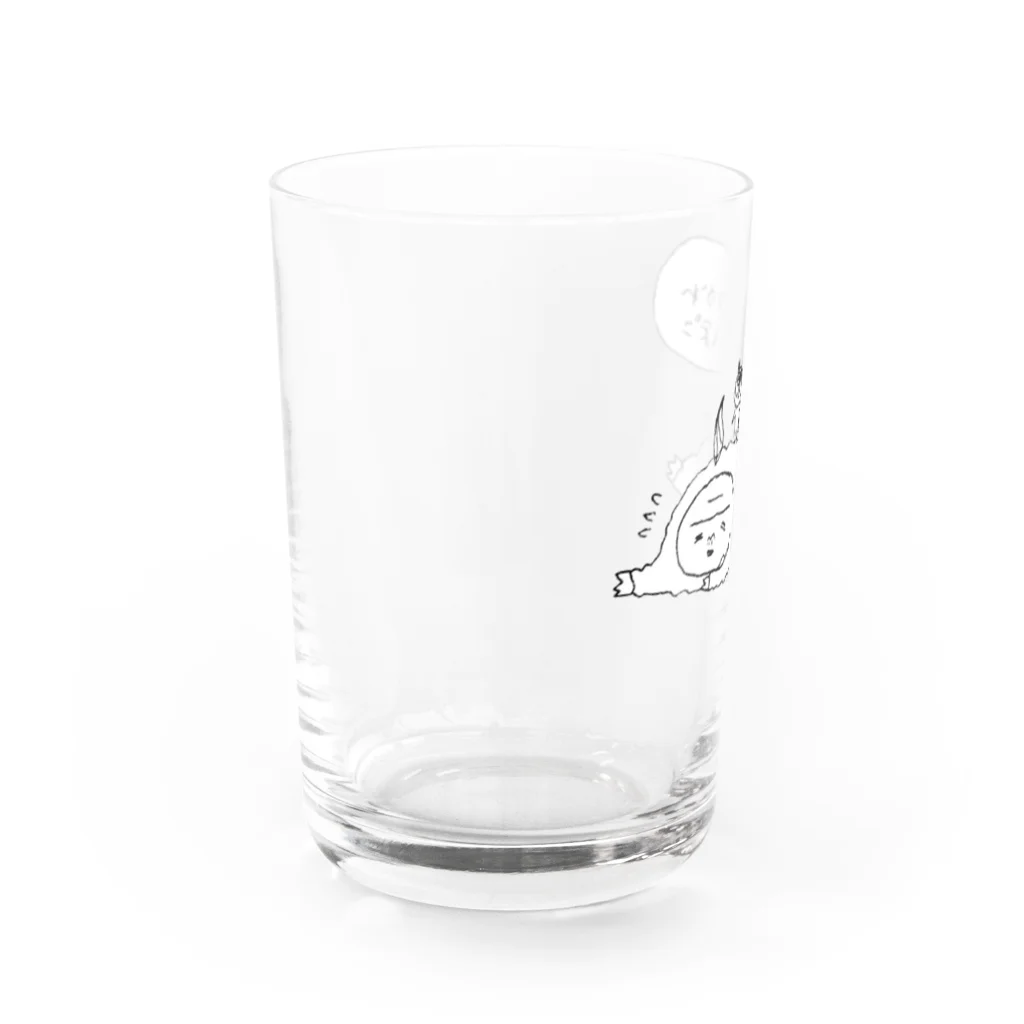 マイティガールのおつかれぽこ Water Glass :left