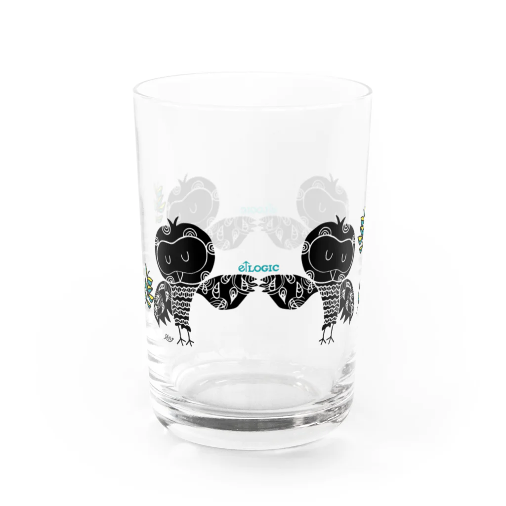 e↑LOGICのフクロウダンス　グラス Water Glass :left