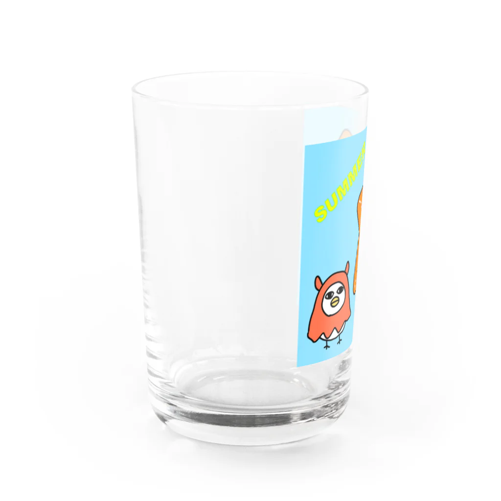 砂糖６杯分のヒトデとメンダコのコスプレ Water Glass :left