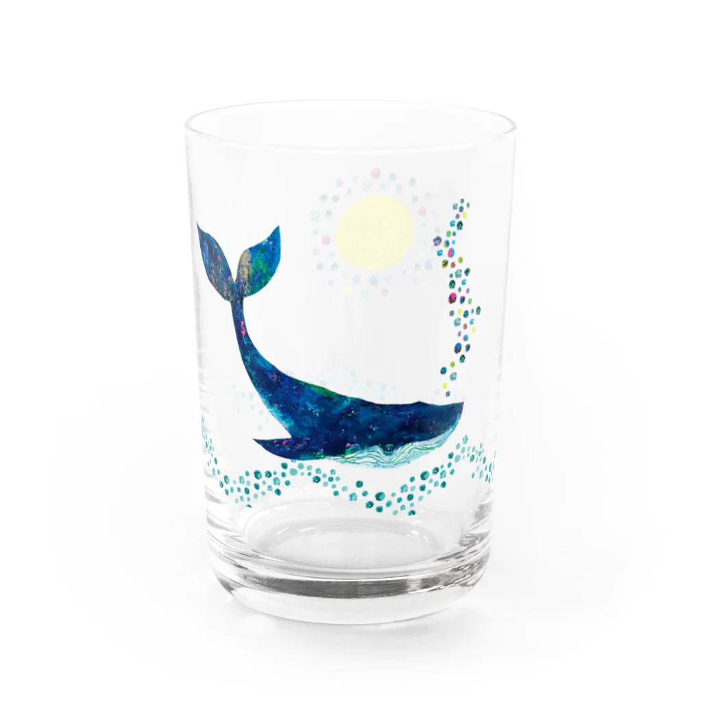 伊敷トゥートのあわクジラ Water Glass :left