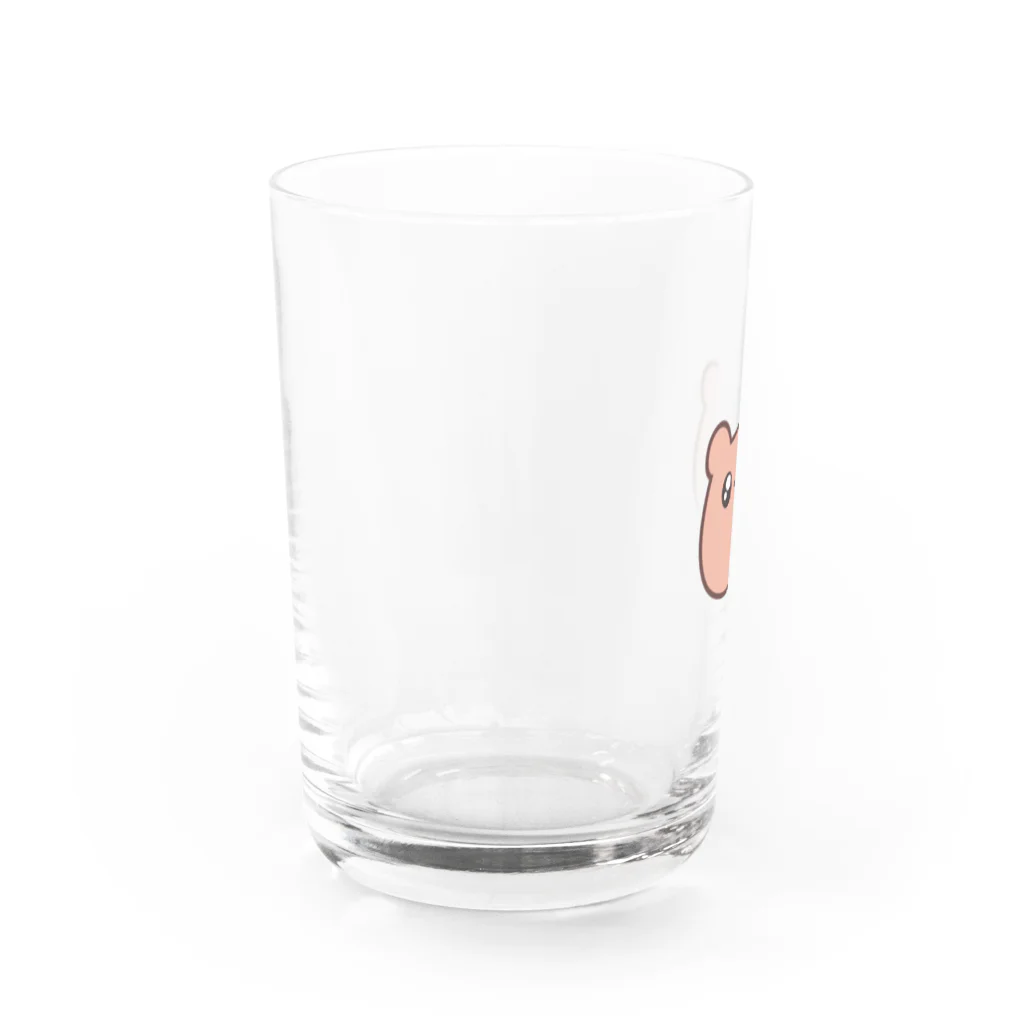 ダークとハッピー.のただのくま Water Glass :left