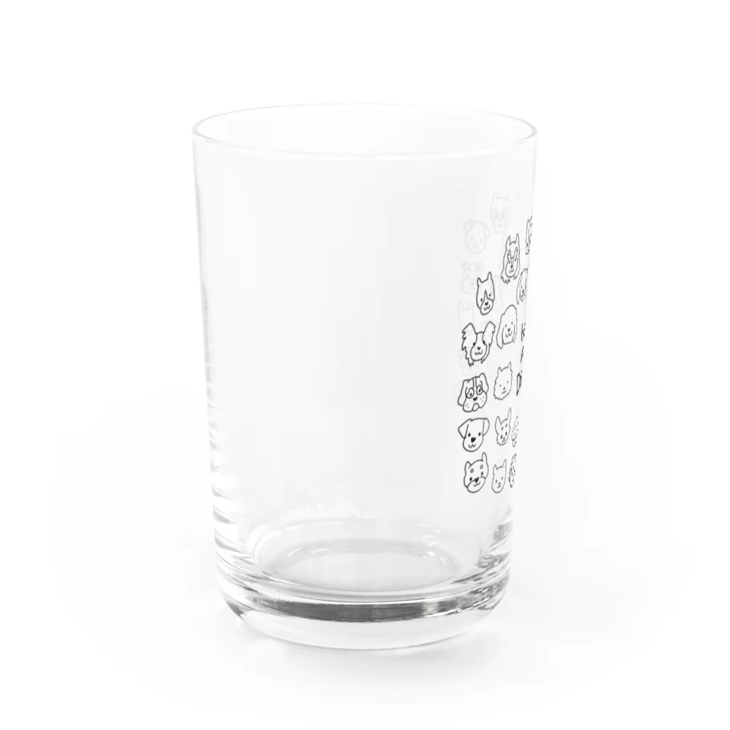 Heart nose DOGSのHeart nose DOGS（丸型） Water Glass :left