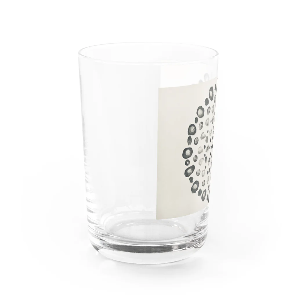 手描き屋のモノクロ花火 Water Glass :left