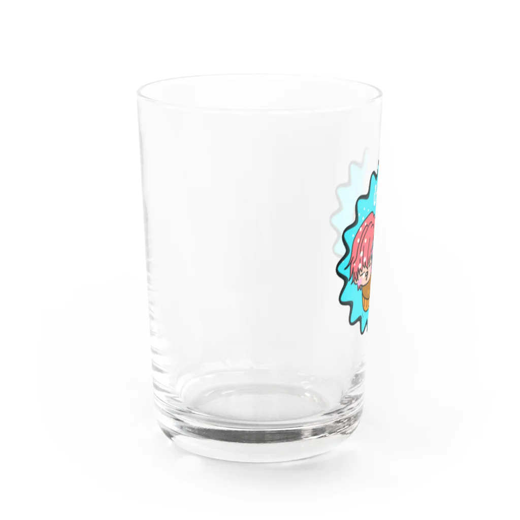 ひらめ【討伐隊】のひらめくん Water Glass :left