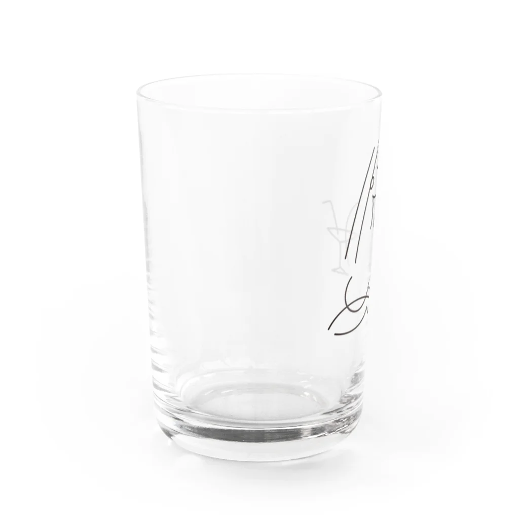 MINAMOMOKOのしっとりさん Water Glass :left