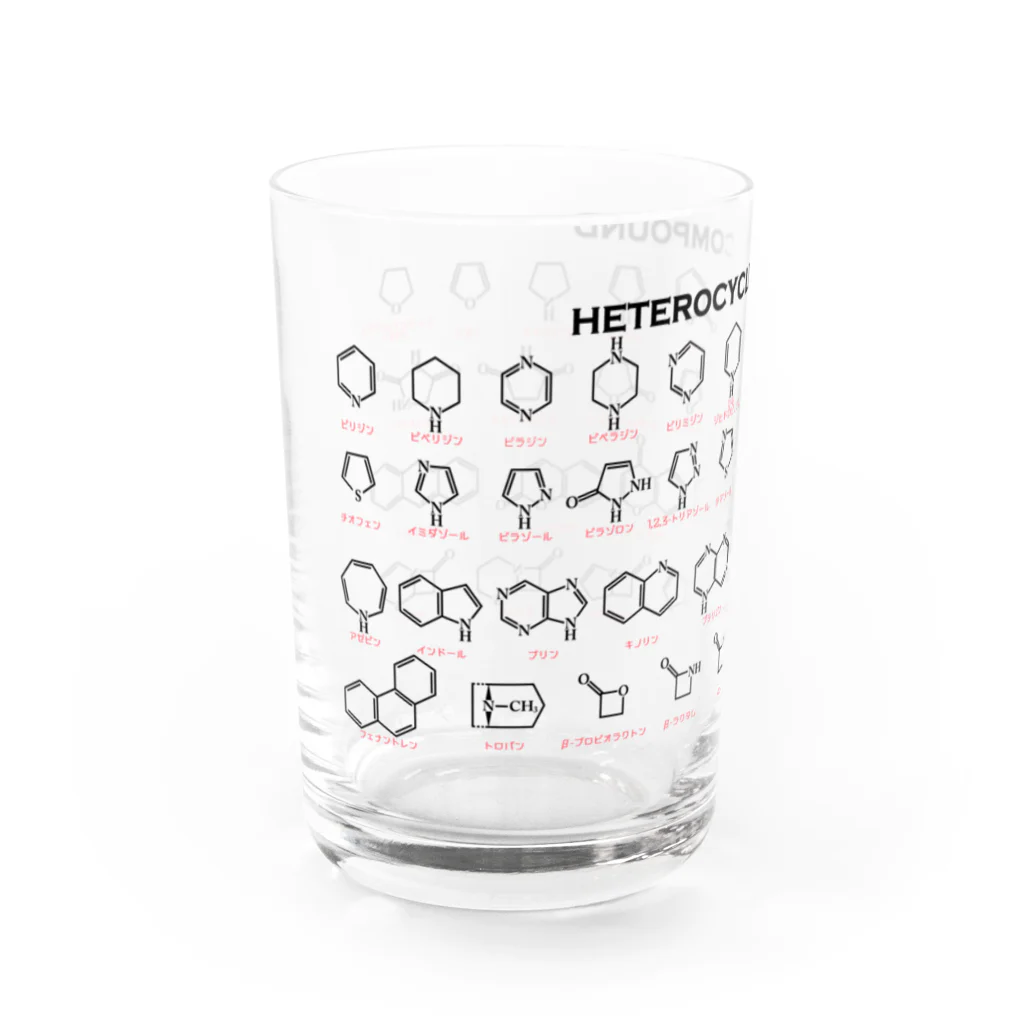 U Libraryの複素環＋カナ名(有機化学) Water Glass :left