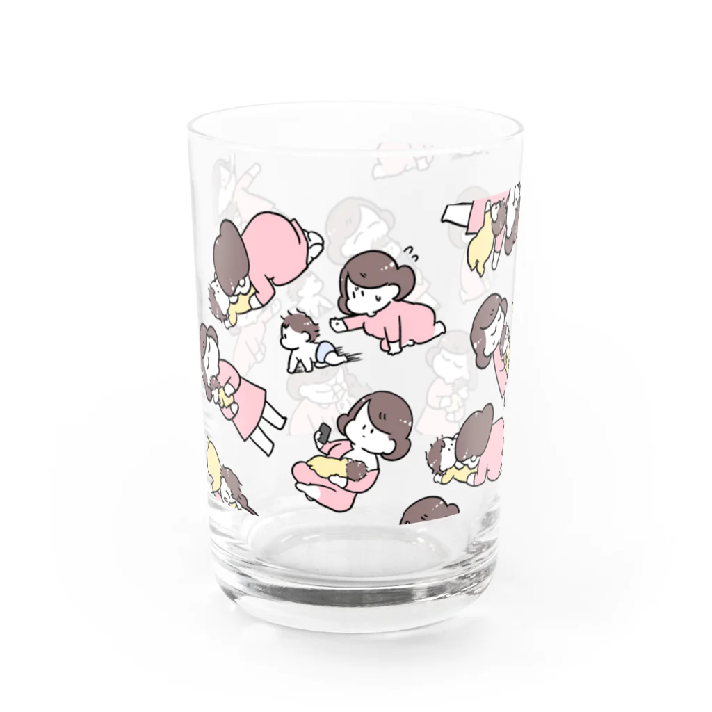 倉田けいのすこやかな母子 Water Glass :left