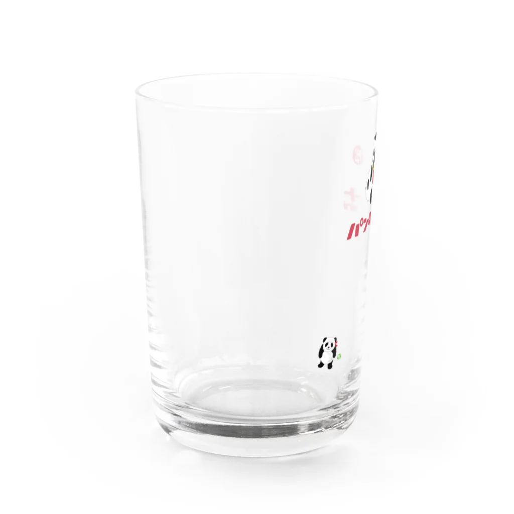 LittleLoroのGO GO! パンダカートmini カタカナロゴ Water Glass :left