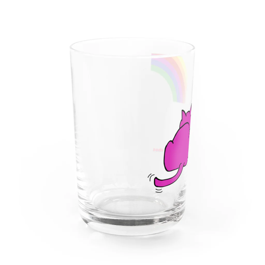 miaulementの虹と猫 Water Glass :left