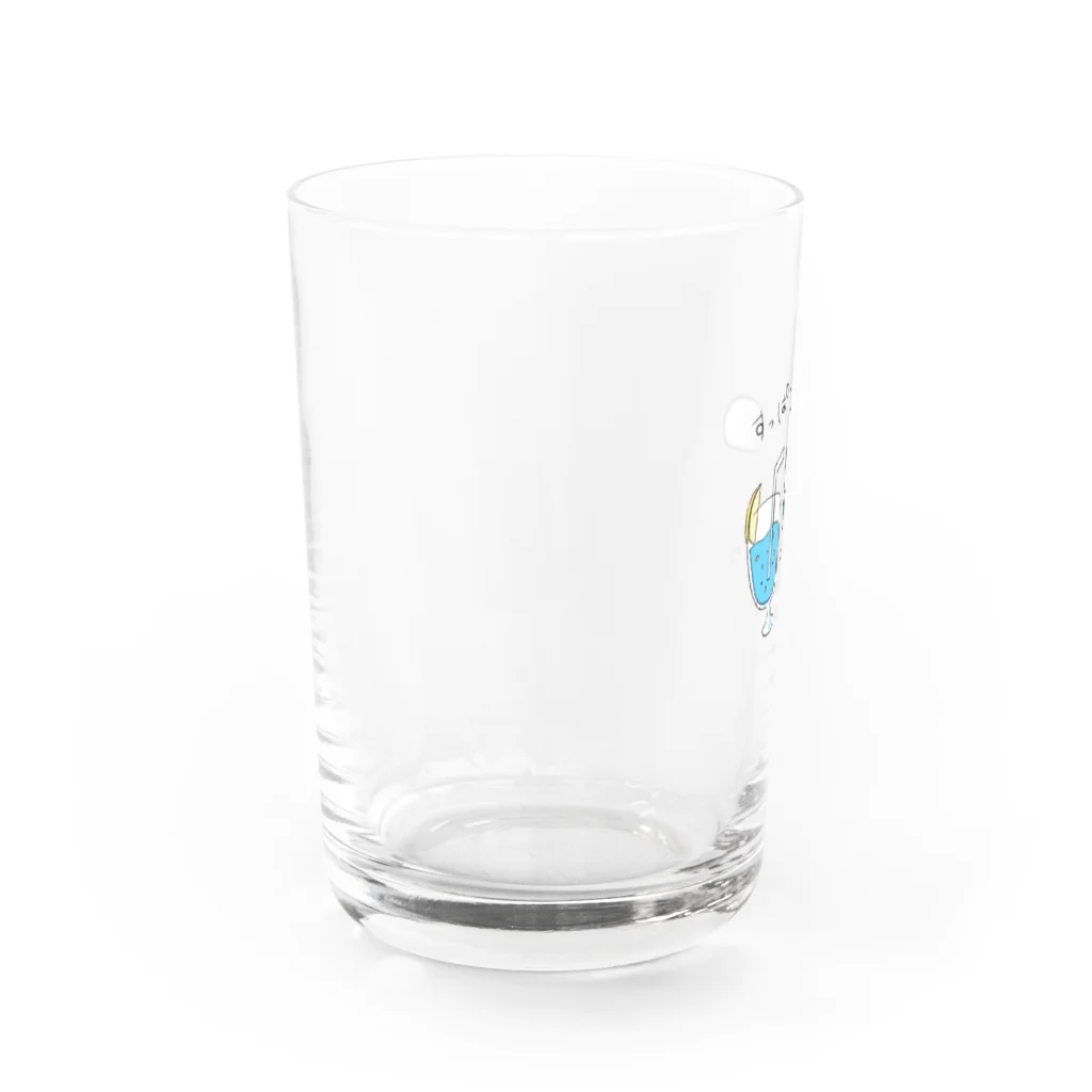 猫と睡眠薬のブルーレモネード Water Glass :left