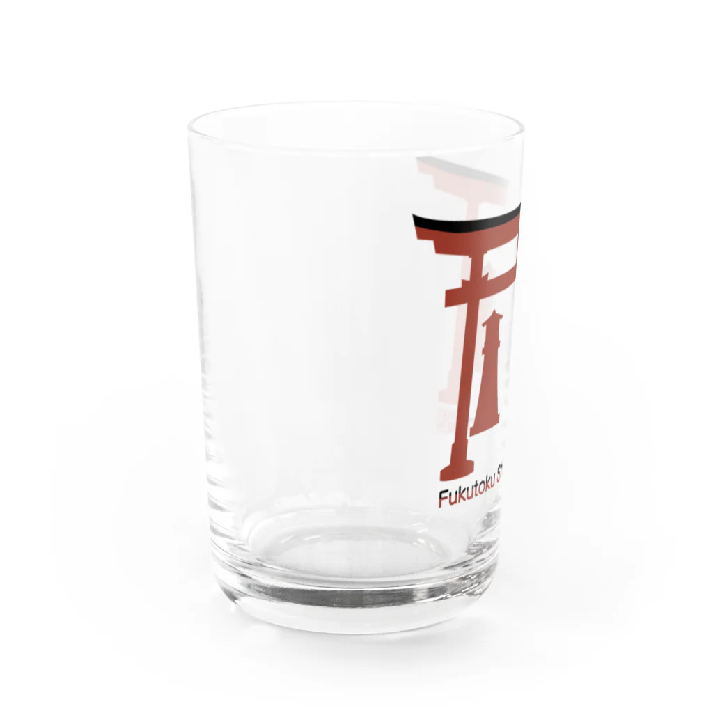 松や SUZURI店の福徳稲荷神社 （山口） Water Glass :left