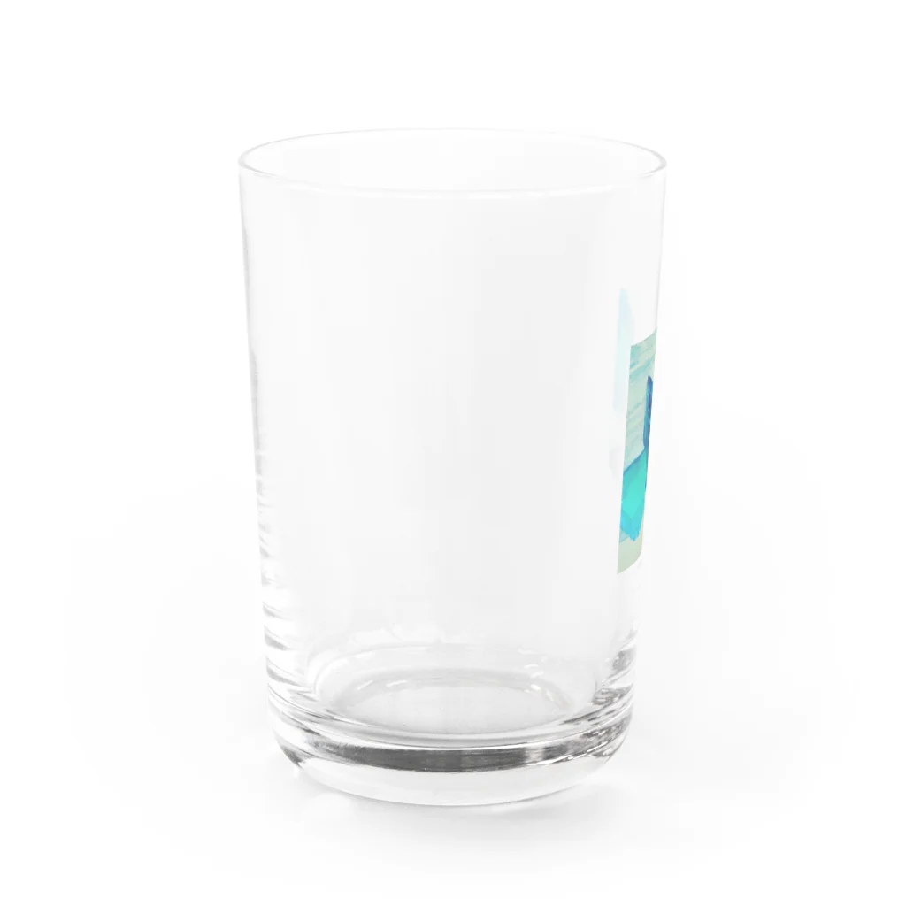 butterfly-velvet-oceanのbluebird Water Glass :left