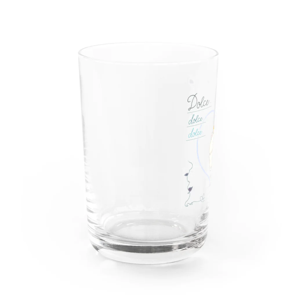 どるちぇ＊うさぎの【グラス】《７》＊ふわあま*どるちぇしろくま＊ Water Glass :left